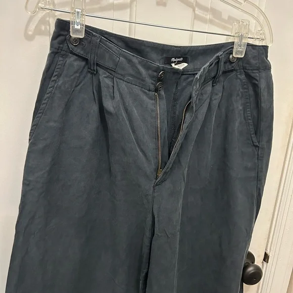 MADEWELL THE HARLOW WIDE LEG PANT BLACK SIZE 6 - Picture 6 of 12